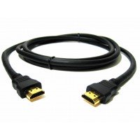 Кабель HDMI - HDMI GOLD V-1.4 чорний 2 метри