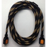 Шнур hdmi gold V-1,4 діам червоний + фільтр+сітка 1.5м