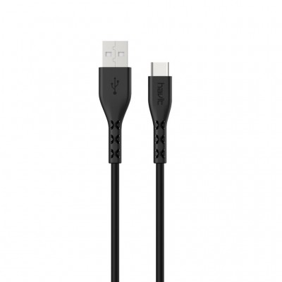 Зображення Шнур Type-C Havit HV-H68 чорний 1.8 м у категорії USB
