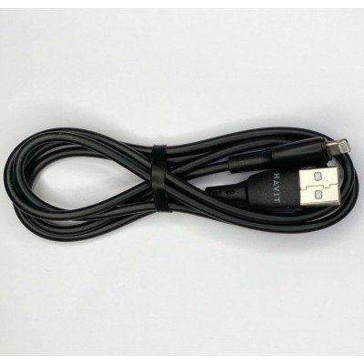 Зображення Шнур Iphone Havit HV-CB619C чорний, 1.0 метр у категорії Шнур Iphone