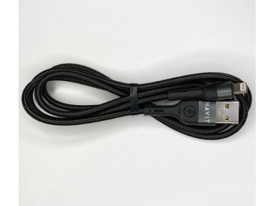 Зображення Шнур Iphone Havit HV-CB622C сітка чорний, 1.0 метр у категорії Шнур Iphone