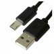 Кабель micro USB чорний 12мм 1 метр Кабель micro USB чорний 12мм 1 метр