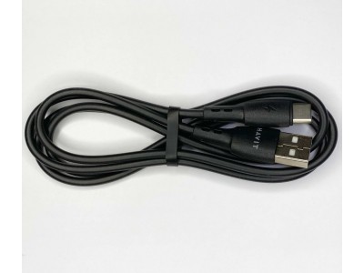 Зображення Шнур Type C 2.0 Havit HV-CB620C чорний, 1.0 метр у категорії Шнур Type-C