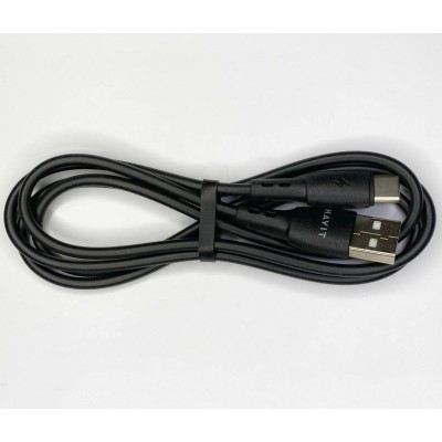 Зображення Шнур Type C 2.0 Havit HV-CB620C чорний, 1.0 метр у категорії Шнур Type-C