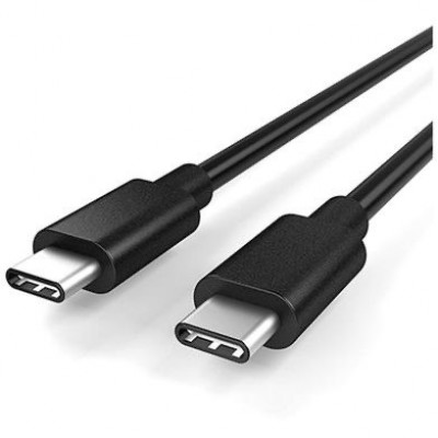 Зображення Шнур штекер USB type C - штекер USB type C, 10W 5А, 1м,чорний у категорії USB