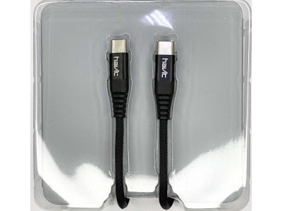 Зображення Шнур Type-C - Type-C Havit HV-CB6010 || чорний 1.2 метра у категорії Шнур Type-C