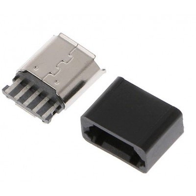Зображення Гніздо Micro USB 5pin розбірний прямий у категорії USB