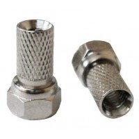 Штекер F для кабеля # 4.9х18 цинк Штекер F для кабеля # 4.9х18 цинк