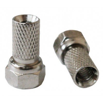 Зображення Штекер F для кабеля  # 5.1х20.5 цинк у категорії F - роз'єми