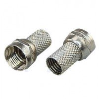 Штекер F для кабеля  # 6.5х18 цинк