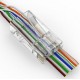 Штекер 8p8c (RJ-45) Cat-5E,наскрізні отвори
