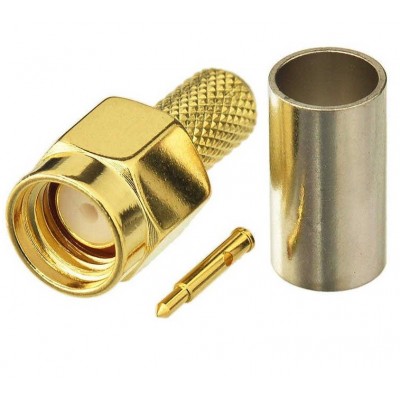 Зображення Штекер SMA plug  обтискний || RG6 у категорії SMA - ШТЕКЕРА ТА ГНІЗДА