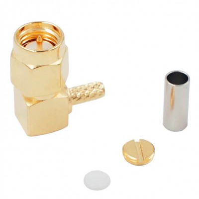 Зображення Штекер SMA plug || RG-174  90&deg; обтискний у категорії SMA - ШТЕКЕРА ТА ГНІЗДА