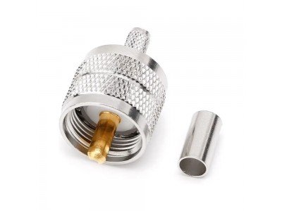 Зображення Штекер UHF обтискний || під кабель RG58 у категорії UHF- штекера та гнізда