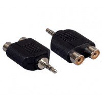 Перехідник штекер 3.5 - 2 гнізда RCA