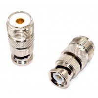 Перехідник штекер BNC - гніздо  UHF