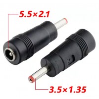 Перехідник DC штекер 3,5x1,35 - 5,5x2,1mm