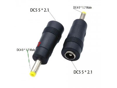 Зображення Перехідник DC штекер 4.0x1.7 - 5.5x2.1mm у категорії Штекер DC
