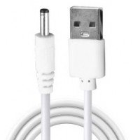 Шнур USB-А - DC 3.5х1.35мм  || білий 1.0м