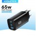 Зображення Зарядний пристрій ASOMETECH GaN 65W у категорії ЗАРЯДНІ ПРИСТРОЇ