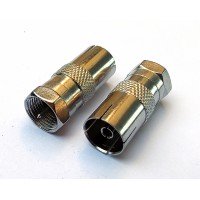 Перехідник гніздо ТВ - F-штекер