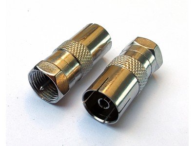 Зображення Перехідник гніздо ТВ - F-штекер у категорії Телевізійні перехідники