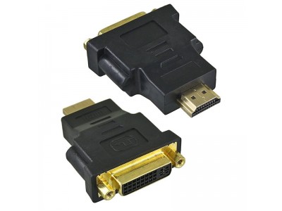 Зображення Перехідник штекер HDMI - гніздо DVI 24+1 у категорії Перехідники