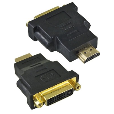 Зображення Перехідник штекер HDMI - гніздо DVI 24+1 у категорії Перехідники