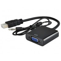 Адаптор HDMI to VGA + audio || 1080p Адаптор HDMI to VGA + audio || 1080p