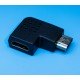 Перехідник гніздо HDMI - штекер 90° || кутовий Перехідник гніздо HDMI - штекер 90° || кутовий