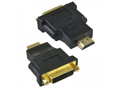 Зображення Перехідник штекер HDMI - гніздо DVI 24+1 у категорії Перехідники