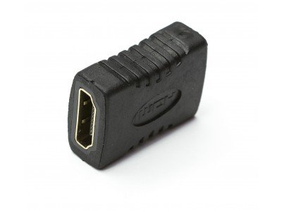 Зображення Перехідник гніздо HDMI - HDMI || бочка gold у категорії HDMI - ПЕРЕХІДНИКИ