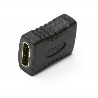 Зображення Перехідник гніздо HDMI - HDMI || бочка gold у категорії HDMI - ПЕРЕХІДНИКИ