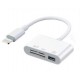 Перехідник OTG iPhone 4 в 1 Lightning /TF/SD/USB