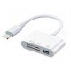 Перехідник OTG iPhone 4 в 1 Lightning /TF/SD/USB