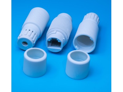 Зображення Перехідник гніздо 8p8c - гніздо 8p8c || бочка RJ-45W,герметичний у категорії Штекер інтернет мережа