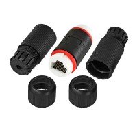 Перехідник гніздо 8p8c - гніздо 8p8c || бочка RJ-45,герметичний Перехідник гніздо 8p8c - гніздо 8p8c || бочка RJ-45,герметичний