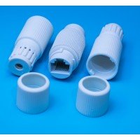 Перехідник гніздо 8p8c - гніздо 8p8c || бочка RJ-45W,герметичний Перехідник гніздо 8p8c - гніздо 8p8c || бочка RJ-45W,герметичний