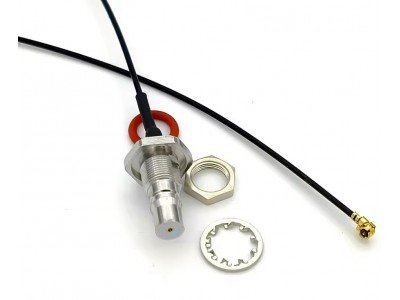 Зображення Пігтейл штекер QMA - U.FL IPX RF 1,13 || 15,0 см у категорії QMA - ПЕРЕХІДНИКИ