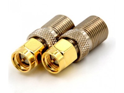 Перехідник штекер SMA plug - гніздо F (латунь)