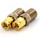 Перехідник штекер SMA plug - гніздо F (латунь) Перехідник штекер SMA plug - гніздо F (латунь)