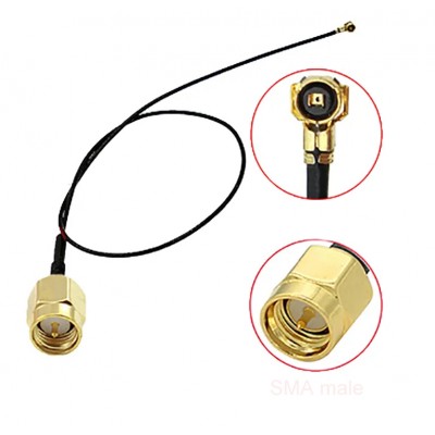 Зображення Перехідник SMA plug - IPX4/MHF4 plug || 10,0 см у категорії SMA - ПЕРЕХІДНИКИ