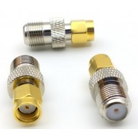 Перехідник RP-SMA plug - гніздо F Перехідник RP-SMA plug - гніздо F