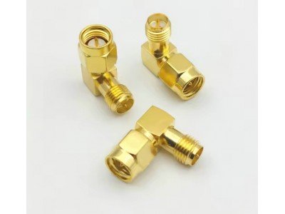 Зображення Перехідник SMA plug - SMA jack || 90&deg; у категорії SMA - ПЕРЕХІДНИКИ