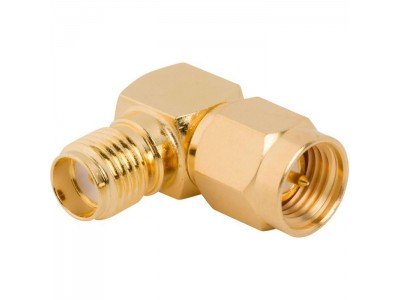 Зображення Перехідник SMA plug - SMA jack || 90&deg; у категорії SMA - ПЕРЕХІДНИКИ