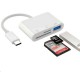 Перехідник OTG Type-C || 3 в 1 TF/SD/USB3.0