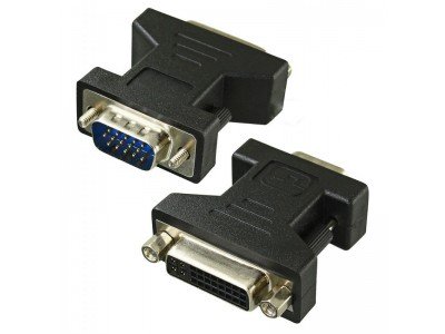 Зображення Перехідник штекер VGA - гніздо DVI (24+5) у категорії VGA - ПЕРЕХІДНИКИ