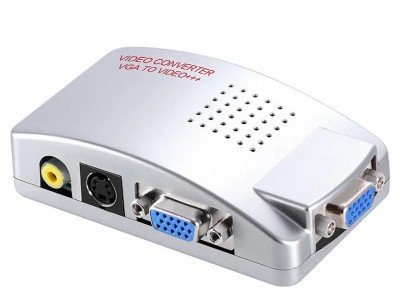 Зображення Адаптор VGA to RCA AV TV S-Video TV Signal у категорії Модулятори