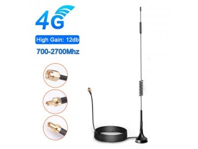 Зображення Антена магнітна GSM 3G 4G || +12db CRC9 у категорії ОБЛАДНАННЯ ДЛЯ GSM, 3G, 4G CDMI