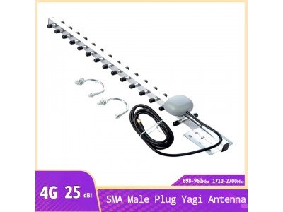 Зображення Антена Yagi GSM 4G || +25dbi SMA plug у категорії ОБЛАДНАННЯ ДЛЯ GSM, 3G, 4G CDMI